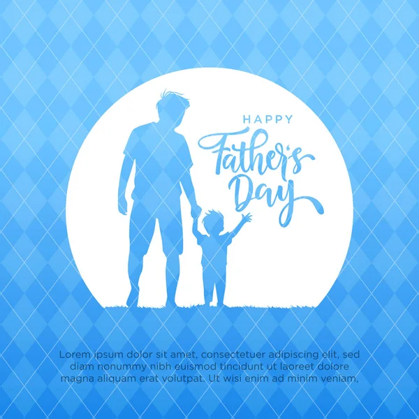 Happy Father Day Illustration Vector Graphic Good Greeting Card Sale — Stock Vector