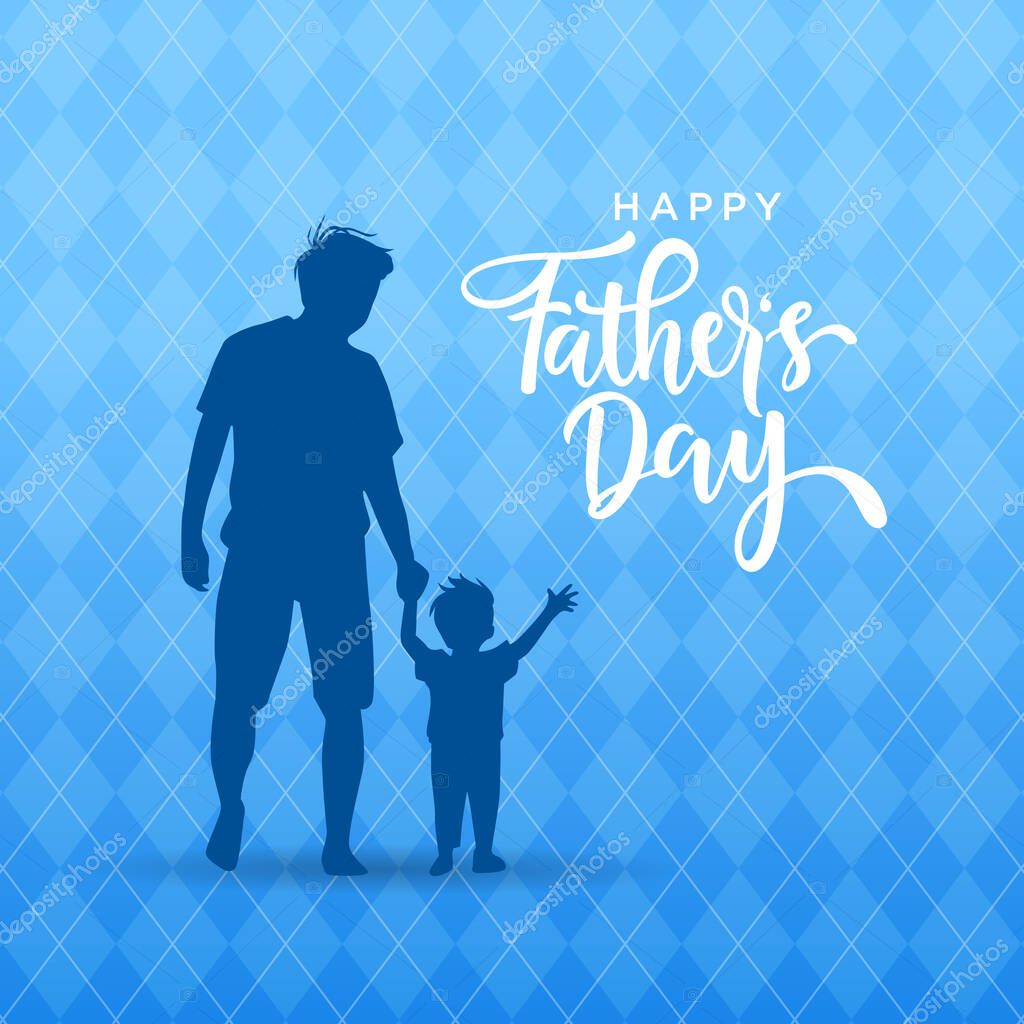 Happy Father's Day illustration vector graphic of good for greeting card, sale, typography, Background. Fathers day holiday