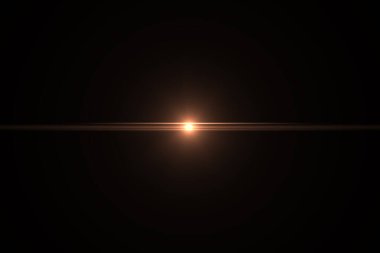 Natural, Sun flare on the black background