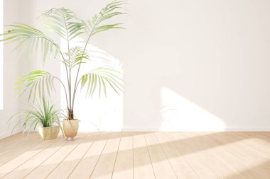 Modern iç tasarım. 3d illüstrasyon