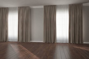 Modern iç tasarım. 3d illüstrasyon