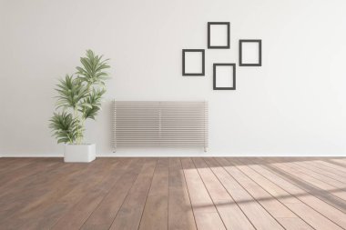 Modern iç tasarım. 3d illüstrasyon