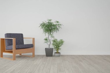 Modern iç tasarım. 3d illüstrasyon