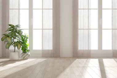 Modern iç tasarım. 3d illüstrasyon