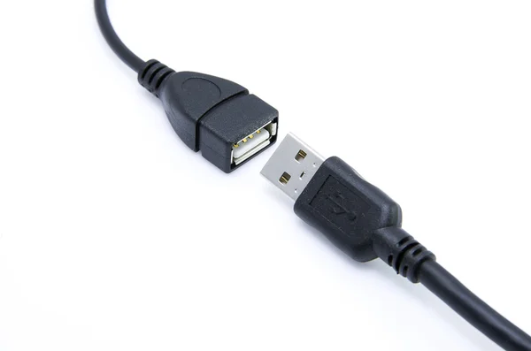 Przewód USB do połączenia z Internetem — Zdjęcie stockowe