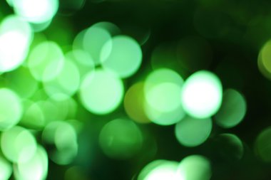 Yeşil bokeh arka plan 