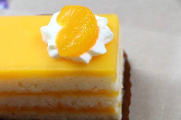 Orange sweet cake — Stock Photo, Image