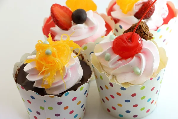 Sweet fruit cupcake — Stock Photo, Image