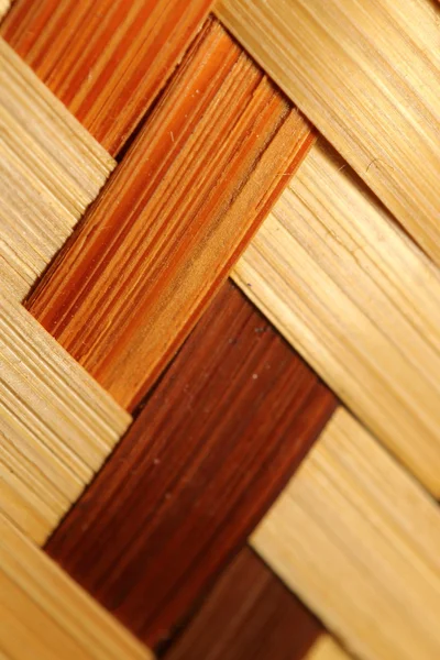 Bambusowy kosz szczegółowo szczelnie-do góry — Zdjęcie stockowe