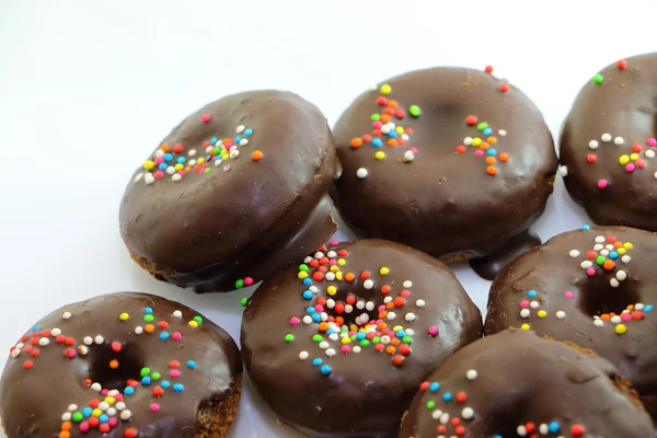 Sweet chocolate donuts — Stock Photo, Image