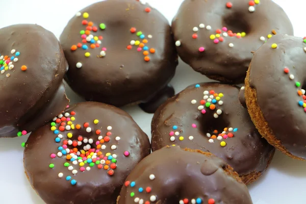 Sweet chocolate donuts — Stock Photo, Image