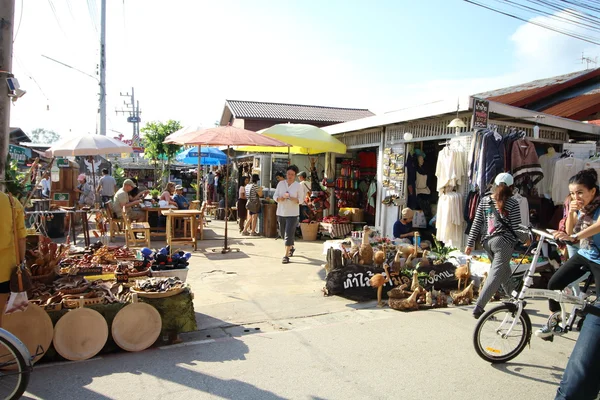 Chiang khan mercado de rua Loei - THAILAND, DEC 29 - 2015 — Fotografia de Stock