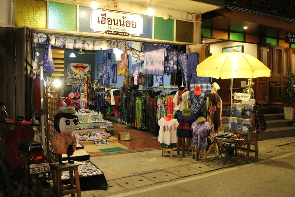 Chiang Chán ulice trhu Loei - Thajsko, 29. prosinec - 2015 — Stock fotografie
