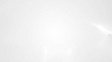 Nokta beyaz dalgalı ışık teknolojisi dokusu arka plan. Soyut büyük veri dijital konsepti. 3d oluşturma.