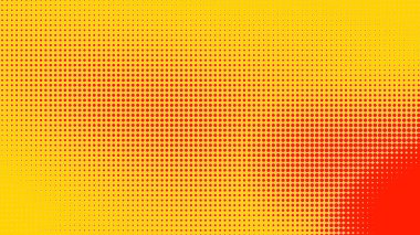 Noktalar yarım ton turuncu sarı renk desenli, teknolojik dijital arkaplanlı. Noktalar, yaz arkaplanlı sanat çizgi romanları.. 