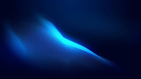 Tečka Modrá Vlna Světlo Obrazovka Gradient Textury Pozadí Abstraktní Technologie — Stock fotografie