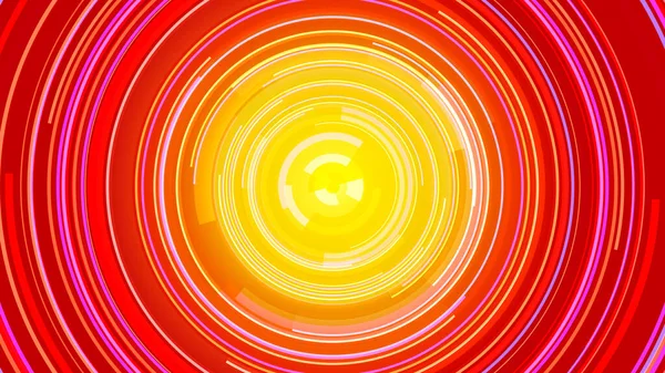 Circle yellow orange neon lines technology Hi-tech blue background. Abstract graphic digital future energy  concept design.