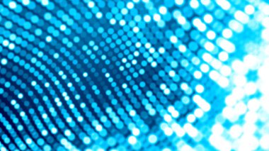 Nokta beyaz dalga ışık ekran gradyan doku arkaplanı. Soyut teknoloji büyük veri dijital arkaplanı. 3d oluşturma.