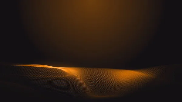 Ponto Laranja Onda Luz Tela Gradiente Textura Fundo Tecnologia Abstrata — Fotografia de Stock