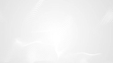 Nokta beyaz dalgalı ışık teknolojisi dokusu arka plan. Soyut büyük veri dijital konsepti. 3d oluşturma.