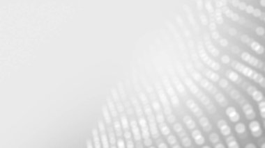 Nokta beyaz dalgalı ışık teknolojisi dokusu arka plan. Soyut büyük veri dijital konsepti. 3d oluşturma.