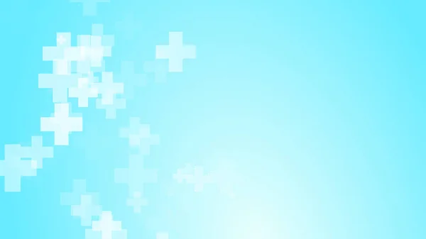 Ιατρικό Λευκό Μπλε Φόντο Μοτίβο Σταυρό Αφηρημένη Έννοια Της Τεχνολογίας — Φωτογραφία Αρχείου