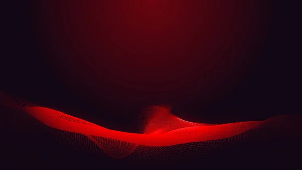 Dot Red Purple Wave Line Light Gradient Dark Background Tecnologia — Fotografia de Stock