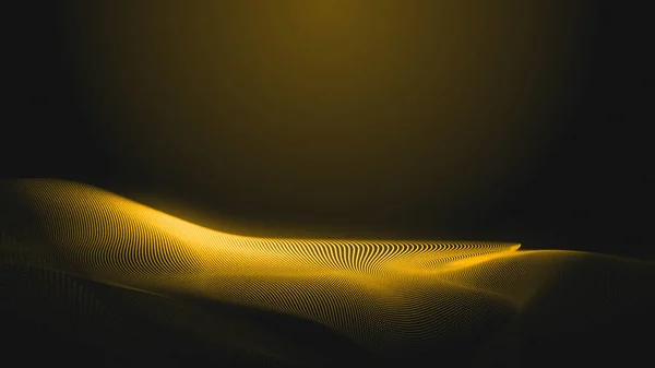 Точка Золотої Хвилі Світлодіодний Екран Текстури Фону Анотація Технології Цифровий — стокове фото