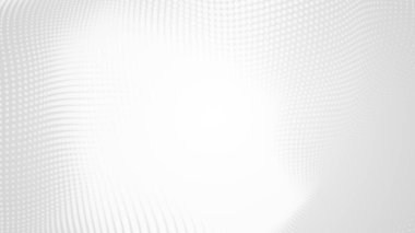 Nokta beyaz dalgalı ışık teknolojisi dokusu arka plan. Soyut büyük veri dijital konsepti. 3d oluşturma.