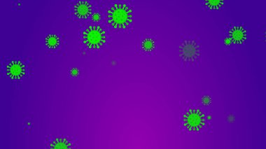 Coronavirus desenli afiş arkaplanı. Soyut sağlık hizmetleri Illustrasyon kavramı COVID-19.