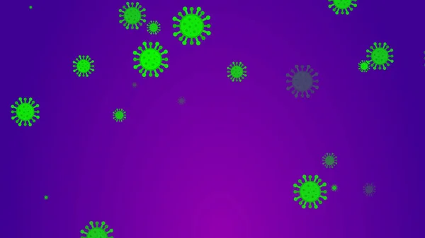 Latar Belakang Banner Pola Coronavirus Konsep Ilustrasi Kesehatan Abstrak Covid — Stok Foto