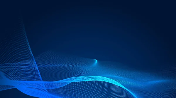 Ponto Azul Onda Luz Tela Gradiente Textura Fundo Tecnologia Abstrata — Fotografia de Stock