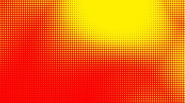 Noktalar yarım ton turuncu sarı renk desenli, teknolojik dijital arkaplanlı. Noktalar, yaz arkaplanlı sanat çizgi romanları..