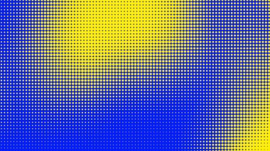 Noktalar yarım ton mavi sarı renk desenli, teknolojik dijital arkaplanlı. Noktalar, yaz arkaplanlı sanat çizgi romanları.. 