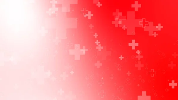 Medical Health Red White Cross Pattern Background Abstract Healthcare Emergency — Stock Photo, Image