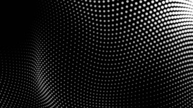 Nokta beyaz dalga teknolojisi dokusu. Soyut büyük veri dijital konsepti. 3d oluşturma.