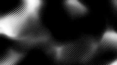 Nokta beyaz dalga teknolojisi dokusu. Soyut büyük veri dijital konsepti. 3d oluşturma.