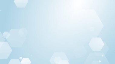 Altıgen geometrik beyaz desen parlak sağlık ve teknoloji geçmişi. Soyut grafik dijital gelecek bilim konsept tasarımı.