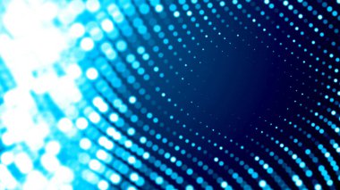 Nokta beyaz dalga ışık ekran gradyan doku arkaplanı. Soyut teknoloji büyük veri dijital arkaplanı. 3d oluşturma.