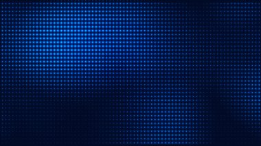 Nokta mavi desen ekran ışık gradyan doku arka planına yol açtı. Soyut teknoloji büyük veri dijital arkaplanı. 3d oluşturma.