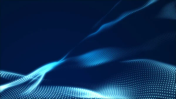 Dot Blå Våg Ljus Skärm Gradient Textur Bakgrund Abstrakt Teknik — Stockfoto