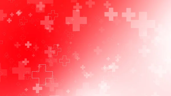 Медицинское Здоровье Красный Белый Крест Фон Абстрактное Здравоохранение Концепцией Чрезвычайной — стоковое фото