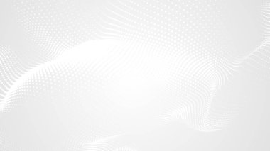Nokta beyaz dalgalı ışık teknolojisi dokusu arka plan. Soyut büyük veri dijital konsepti. 3d oluşturma.