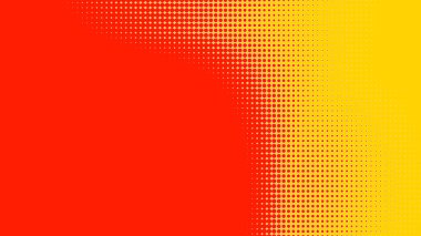 Noktalar yarım ton turuncu sarı renk desenli, teknolojik dijital arkaplanlı. Noktalar, yaz arkaplanlı sanat çizgi romanları.. 