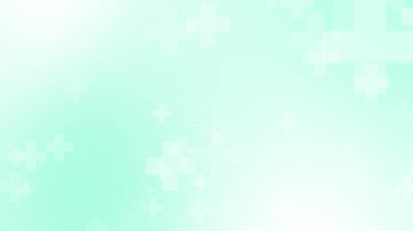 Tıbbi yeşil mavi haç desenli. Soyut sağlık teknolojisi ve bilim konsepti.