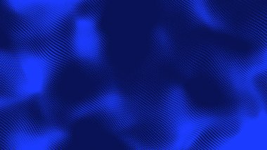 Nokta mavi dalga ışık ekran gradyan doku arkaplanı. Soyut teknoloji büyük veri dijital arkaplanı. 3d oluşturma.