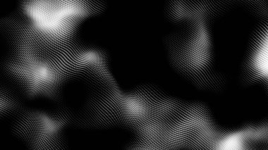 Nokta beyaz dalga teknolojisi dokusu. Soyut büyük veri dijital konsepti. 3d oluşturma.