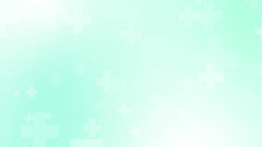 Tıbbi yeşil mavi haç desenli. Soyut sağlık teknolojisi ve bilim konsepti.