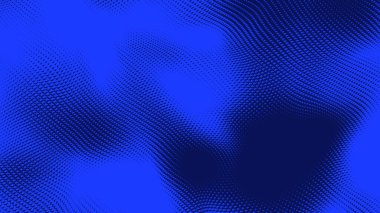 Nokta mavi dalga ışık ekran gradyan doku arkaplanı. Soyut teknoloji büyük veri dijital arkaplanı. 3d oluşturma.