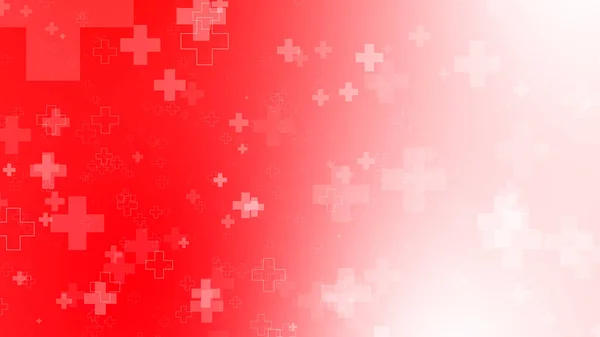 Medical Health Red White Cross Pattern Background Abstract Healthcare Emergency — Stock Photo, Image